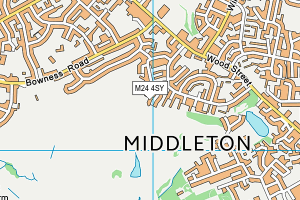 M24 4SY map - OS VectorMap District (Ordnance Survey)