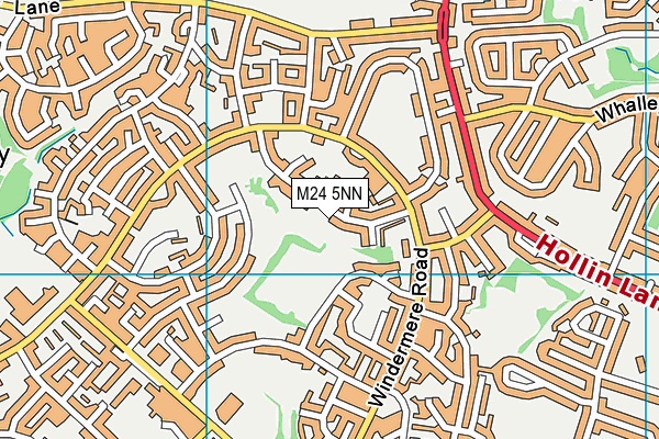 M24 5NN map - OS VectorMap District (Ordnance Survey)