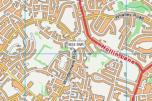 M24 5NR map - OS VectorMap District (Ordnance Survey)