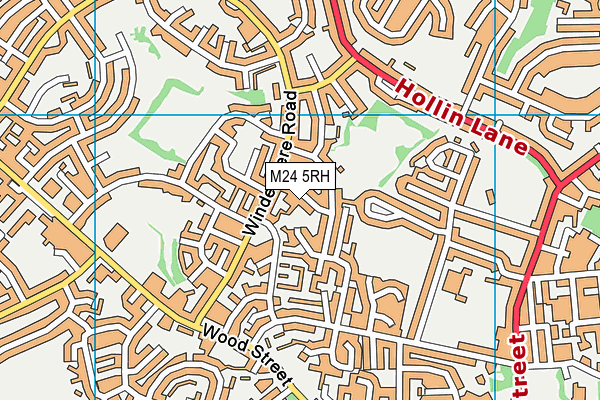 M24 5RH map - OS VectorMap District (Ordnance Survey)