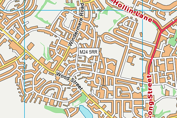 M24 5RR map - OS VectorMap District (Ordnance Survey)