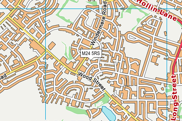 M24 5RS map - OS VectorMap District (Ordnance Survey)