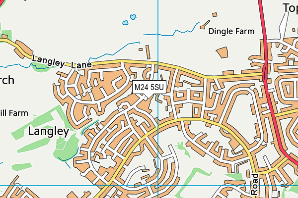 M24 5SU map - OS VectorMap District (Ordnance Survey)