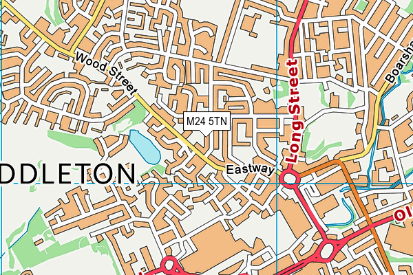 M24 5TN map - OS VectorMap District (Ordnance Survey)