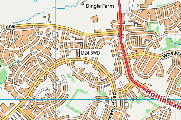 M24 5WD map - OS VectorMap District (Ordnance Survey)