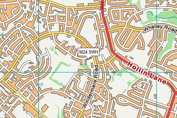 M24 5WH map - OS VectorMap District (Ordnance Survey)