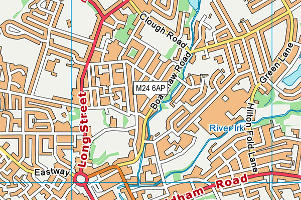 M24 6AP map - OS VectorMap District (Ordnance Survey)