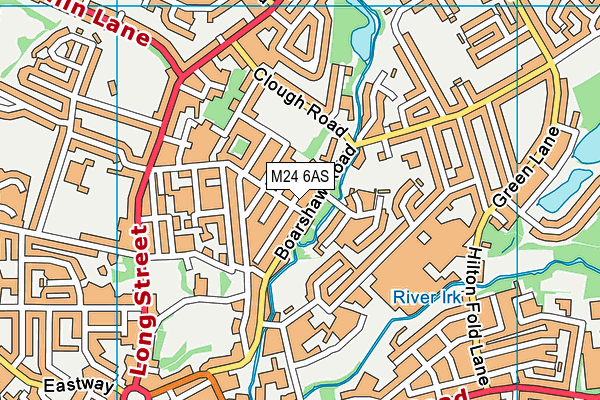 M24 6AS map - OS VectorMap District (Ordnance Survey)