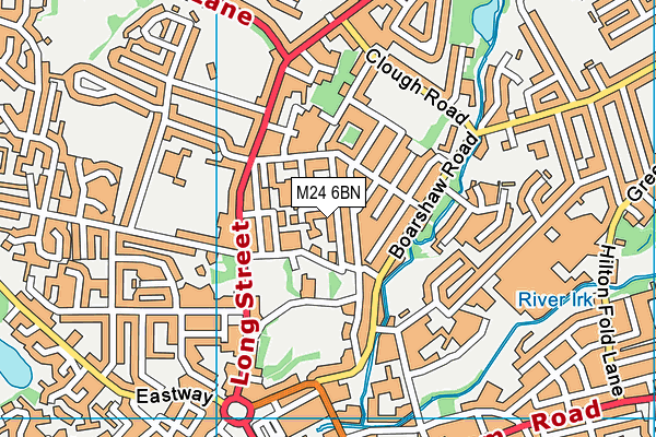 M24 6BN map - OS VectorMap District (Ordnance Survey)