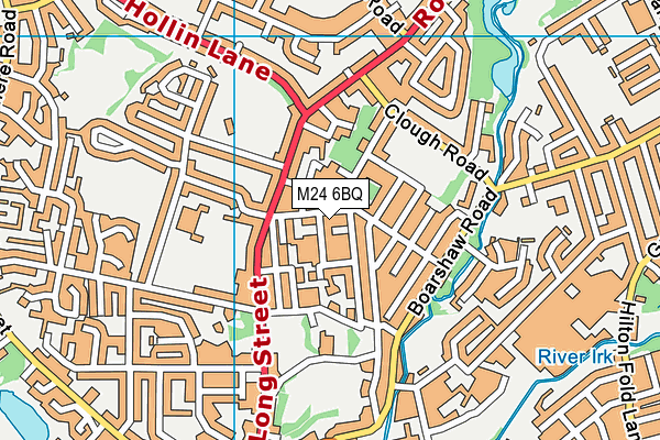 M24 6BQ map - OS VectorMap District (Ordnance Survey)