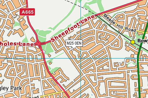 M25 0EN map - OS VectorMap District (Ordnance Survey)