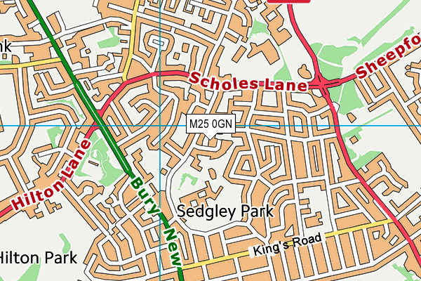 M25 0GN map - OS VectorMap District (Ordnance Survey)