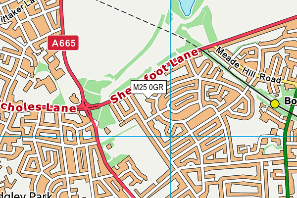 M25 0GR map - OS VectorMap District (Ordnance Survey)