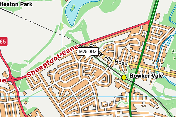 M25 0GZ map - OS VectorMap District (Ordnance Survey)