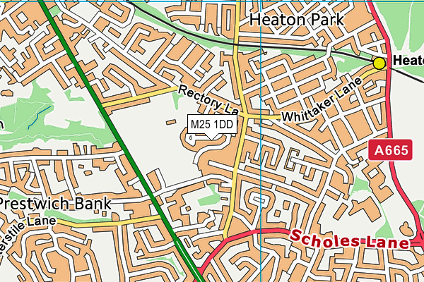 M25 1DD map - OS VectorMap District (Ordnance Survey)