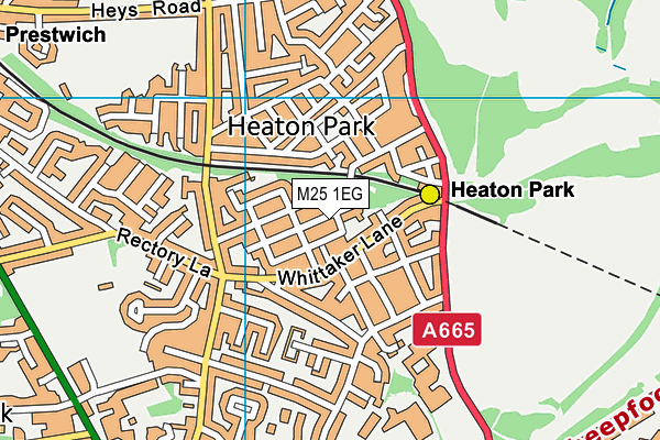 M25 1EG map - OS VectorMap District (Ordnance Survey)
