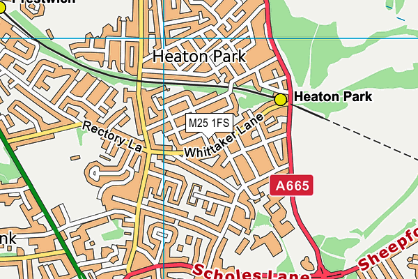 M25 1FS map - OS VectorMap District (Ordnance Survey)