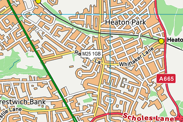 M25 1GB map - OS VectorMap District (Ordnance Survey)