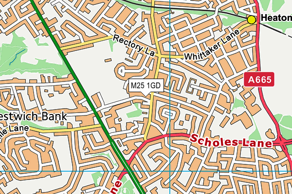 M25 1GD map - OS VectorMap District (Ordnance Survey)