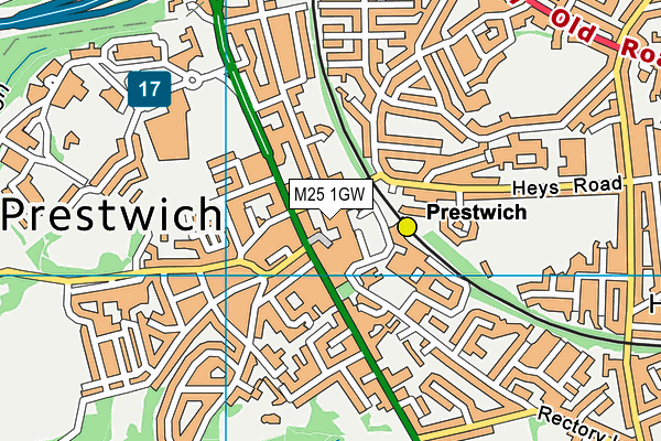 M25 1GW map - OS VectorMap District (Ordnance Survey)