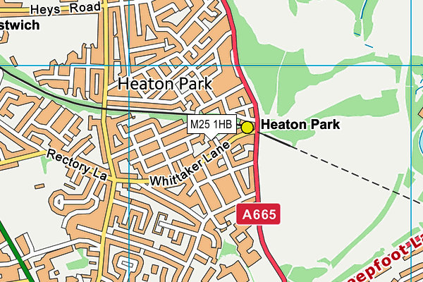 M25 1HB map - OS VectorMap District (Ordnance Survey)