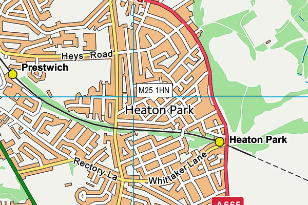 M25 1HN map - OS VectorMap District (Ordnance Survey)