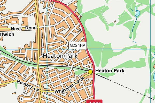 M25 1HP map - OS VectorMap District (Ordnance Survey)