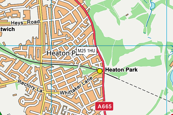 M25 1HU map - OS VectorMap District (Ordnance Survey)