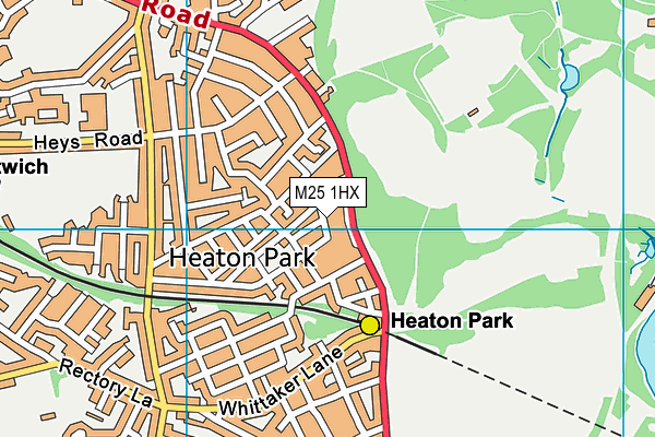 M25 1HX map - OS VectorMap District (Ordnance Survey)