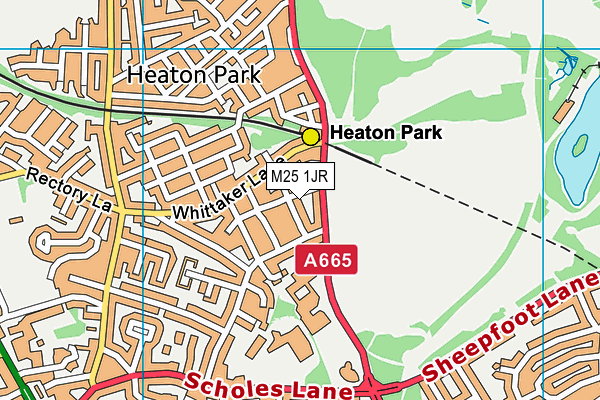 M25 1JR map - OS VectorMap District (Ordnance Survey)