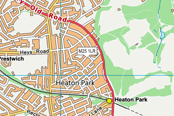 M25 1LR map - OS VectorMap District (Ordnance Survey)