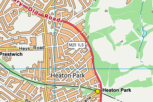 M25 1LS map - OS VectorMap District (Ordnance Survey)