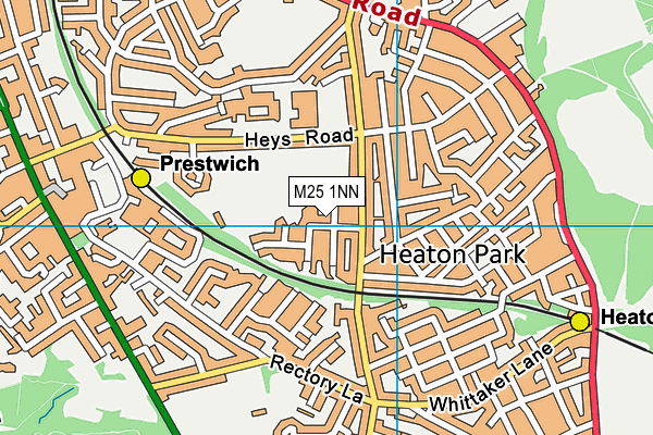 M25 1NN map - OS VectorMap District (Ordnance Survey)