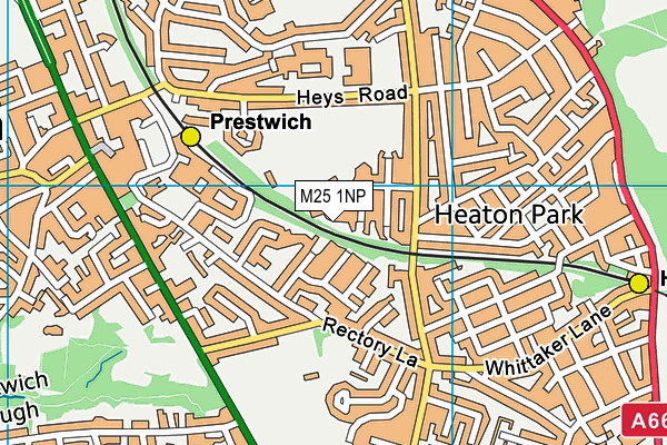 M25 1NP map - OS VectorMap District (Ordnance Survey)