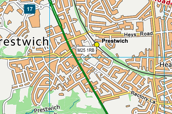 M25 1RB map - OS VectorMap District (Ordnance Survey)