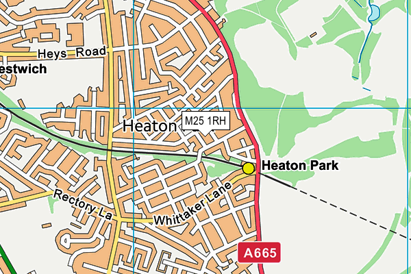 M25 1RH map - OS VectorMap District (Ordnance Survey)