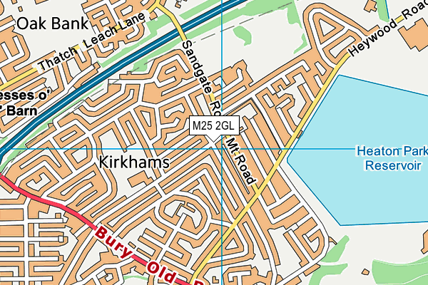M25 2GL map - OS VectorMap District (Ordnance Survey)