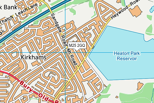 M25 2GQ map - OS VectorMap District (Ordnance Survey)