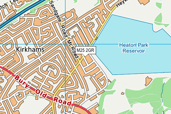 M25 2GR map - OS VectorMap District (Ordnance Survey)