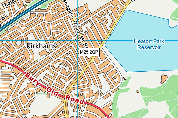 M25 2QP map - OS VectorMap District (Ordnance Survey)