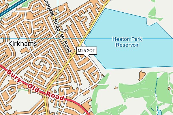 M25 2QT map - OS VectorMap District (Ordnance Survey)
