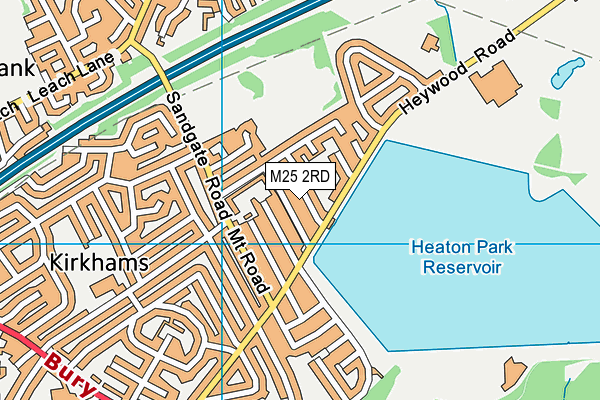 M25 2RD map - OS VectorMap District (Ordnance Survey)