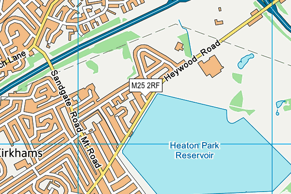 M25 2RF map - OS VectorMap District (Ordnance Survey)