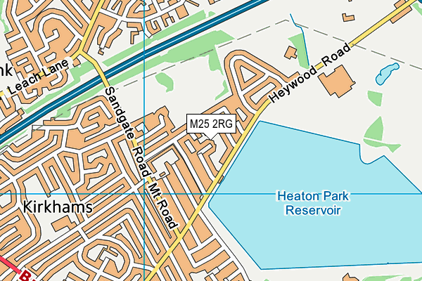M25 2RG map - OS VectorMap District (Ordnance Survey)