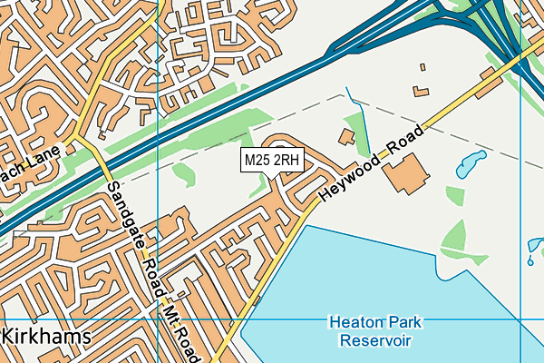 M25 2RH map - OS VectorMap District (Ordnance Survey)