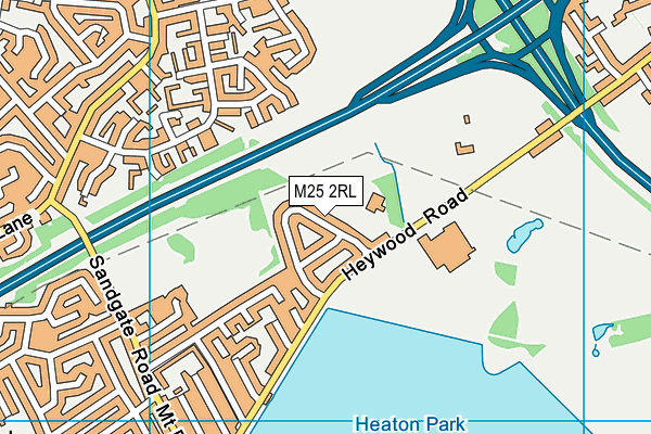 M25 2RL map - OS VectorMap District (Ordnance Survey)
