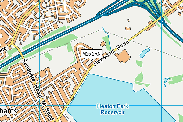 M25 2RN map - OS VectorMap District (Ordnance Survey)