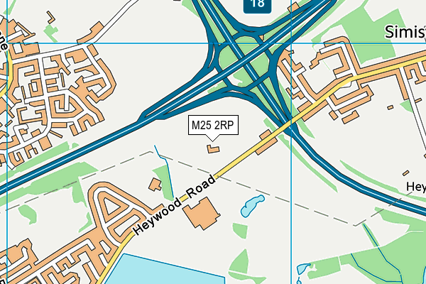 M25 2RP map - OS VectorMap District (Ordnance Survey)