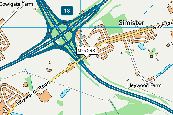 M25 2RS map - OS VectorMap District (Ordnance Survey)