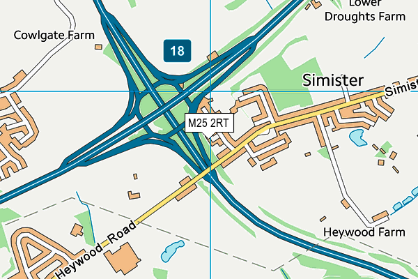 M25 2RT map - OS VectorMap District (Ordnance Survey)